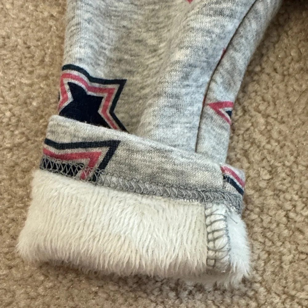 Girls' Grey Star Print Sweatpants